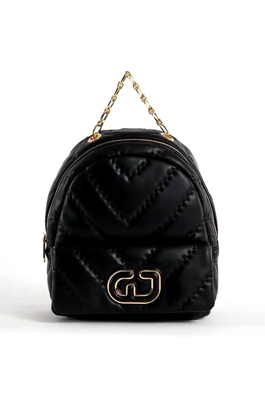 GAUDÍ Gaudi γυναικείο backpack faux leather με καπιτονέ σχέδιο και ανάγλυφο GJ - V4AI-11821 Μαύρο
