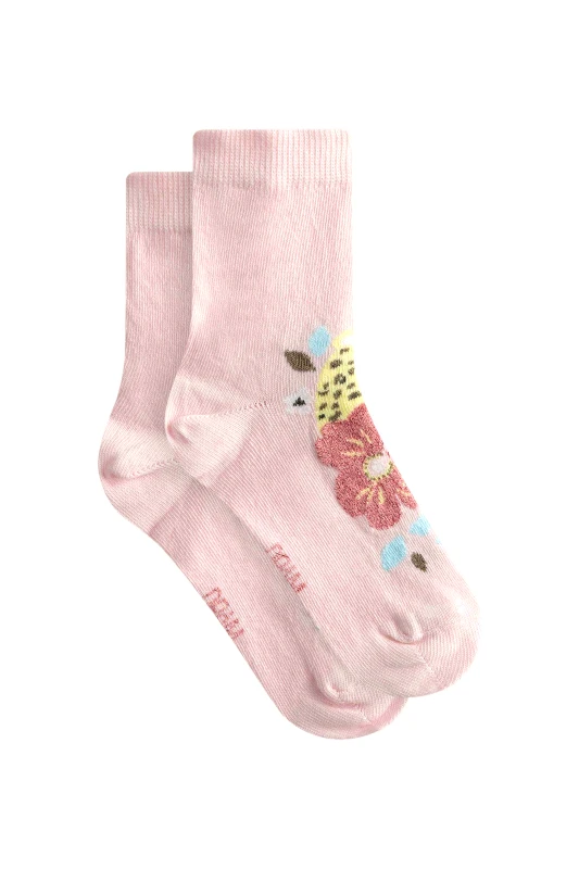 DPAM DPAM παιδικές κάλτσες για κορίτσια "Tropical Pink" - 356130 Ροζ