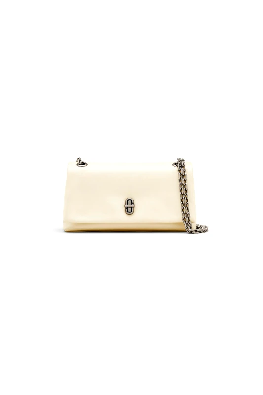 MARC JACOBS Marc Jacobs γυναικεία τσάντα ώμου "The Dual Chain Mini" - 2R4SMN003S02 Εκρού