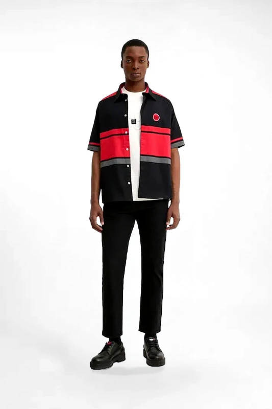 HUGO Hugo Boss ανδρικό παντελόνι chino Slim Fit "David251D" - 50530886 Μαύρο