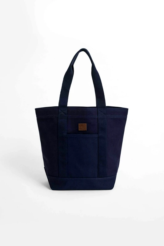 GANT Gant ανδρική τσάντα tote με δερμάτινο logo patch - 9970109 Μπλε Σκούρο