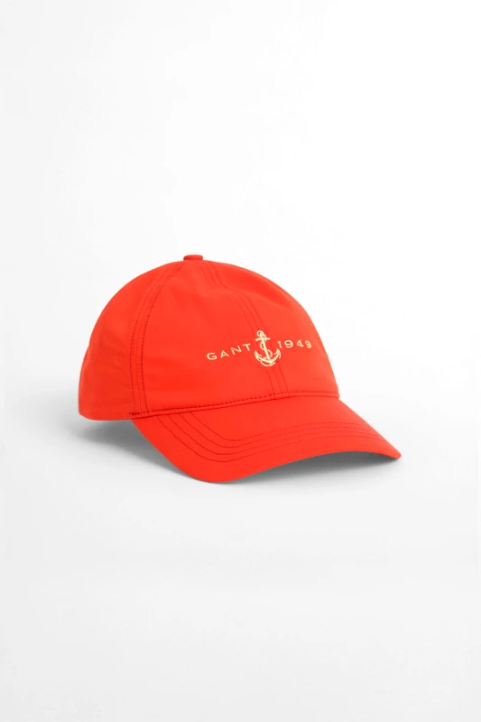 GANT Gant γυναικείο καπέλο jockey με κεντημένο anchor logo - 4901003 Πορτοκαλί
