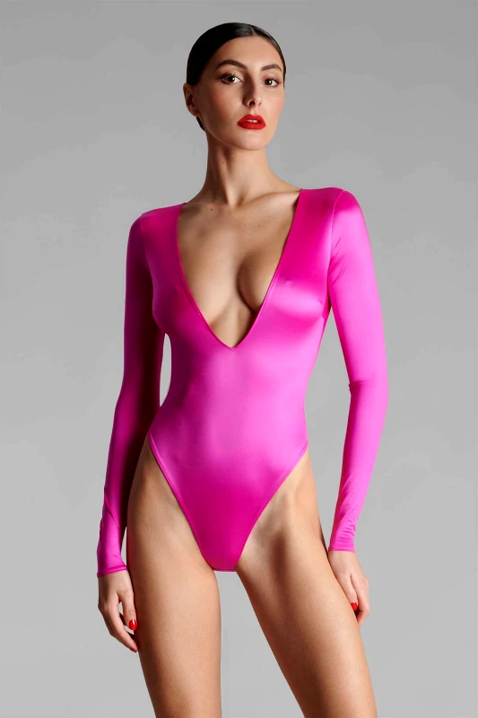 MAISON CLOSE Maison Close γυναικείο κορμάκι με ανοιχτή πλάτη - 562980 Ροζ