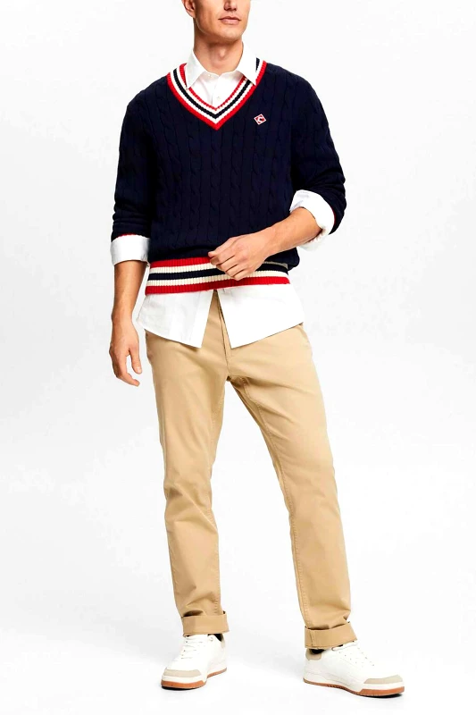 ESPRIT Esprit ανδρικό chino παντελόνι Slim Fit (34L) - 994EE2B302 Μπεζ