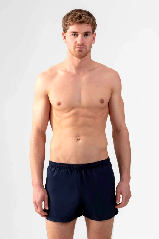 RON DORFF Ron Dorff ανδρικό μαγιό σορτς μονόχρωμο Short Fit - 00SR23 Μπλε Σκούρο