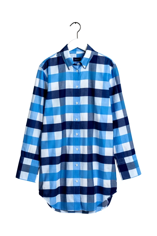 GANT Gant γυναικεία καρό πουκαμίσα "Ocean Prep Gingham" - 4321034 Μπλε