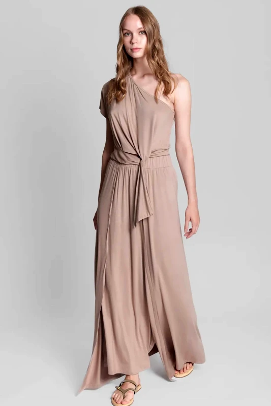 COLLECTIVA NOIR Collectiva Noir γυναικεία maxi φούστα "Orela" - CN140C04BMB Μπεζ