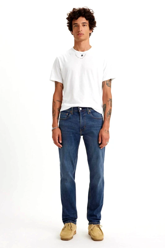 LEVI'S Levi's® ανδρικό τζιν παντελόνι πεντάτσεπο Tapered Fit "502" - 295070053 Denim Blue