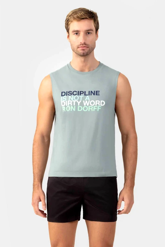 RON DORFF Ron Dorff ανδρική αμάνικη μπλούζα "Discipline" - 19TS1254 Πράσινο Ανοιχτό