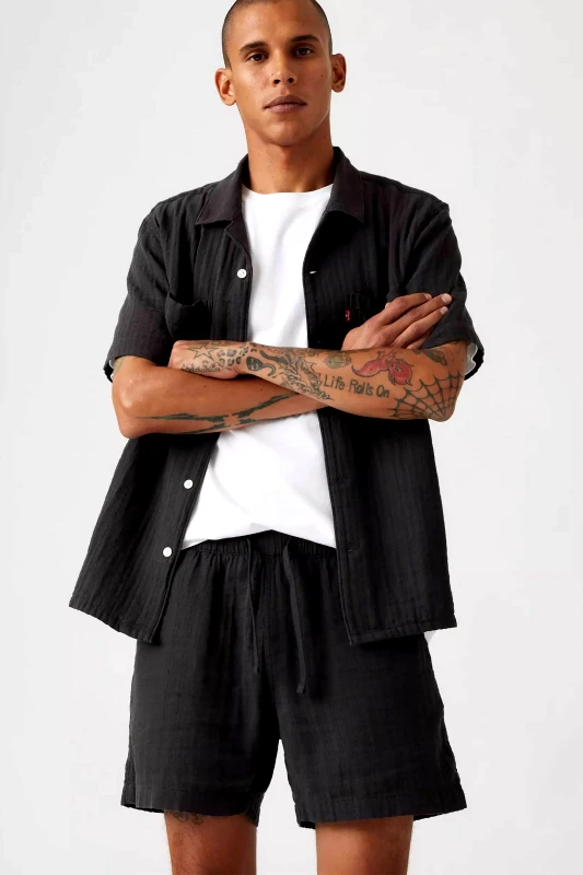 LEVI'S Levi's® ανδρικό πουκάμισο μονόχρωμο Standard Fit - A84570014 Μαύρο
