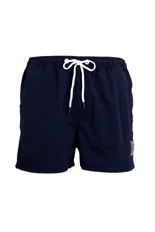 CECEBA Ceceba ανδρικό μαγιό μονόχρωμο Loose Fit (M-3XL) - 80025-5500-S3ΧL Μπλε Σκούρο