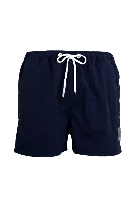 CECEBA Ceceba ανδρικό μαγιό μονόχρωμο Loose Fit (M-3XL) - 80025-5500-S3ΧL Μπλε Σκούρο
