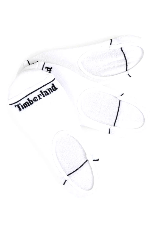 TIMBERLAND Timberland σετ unisex κοντές κάλτσες no-show (3 ζευγάρια) - TB0A6B9F1001 Λευκό