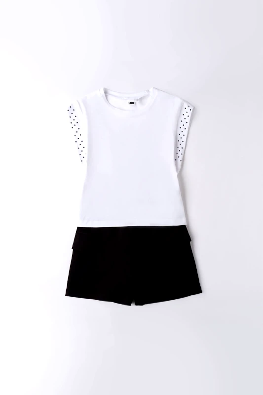 IDO iDo παιδικό σετ με T-shirt και σορτς cargo - 4.B873/00 Λευκό