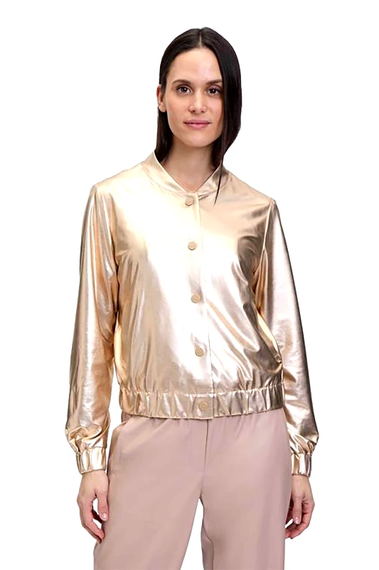 BETTY & CO BETTY & CO γυναικείο jacket μεταλλιζέ - 4417/3297 Χρυσό