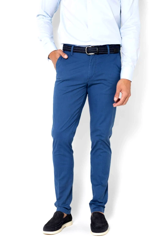 THE BOSTONIANS The Bostonians ανδρικό παντελόνι chino Modern Fit - CN1551T303 Μπλε