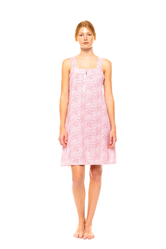 PINK LABEL Pink Label γυναικείο νυχτικό με leopard rose print - S1457 Ροζ