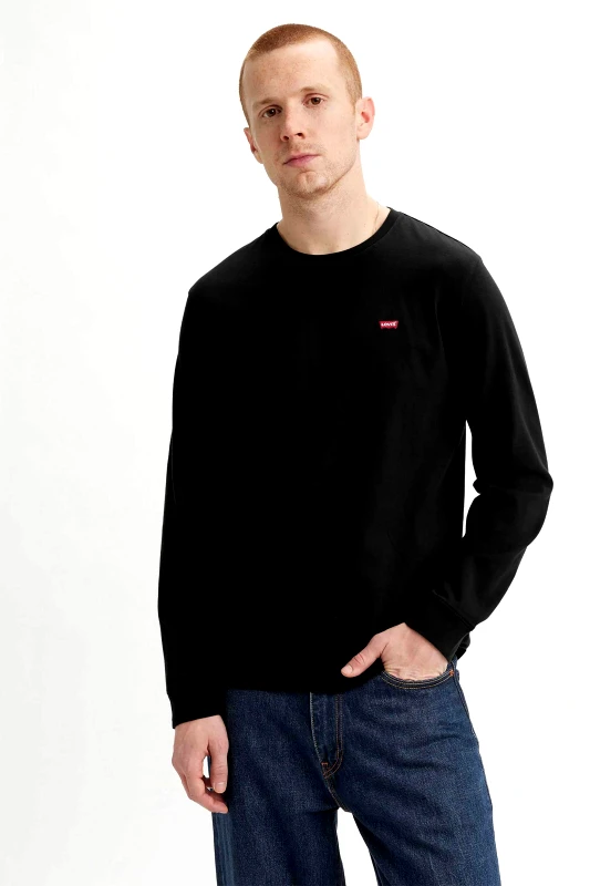 LEVI'S Levi's® ανδρική μπλούζα φούτερ με λογότυπο "Housemark" - 728480009 Μαύρο