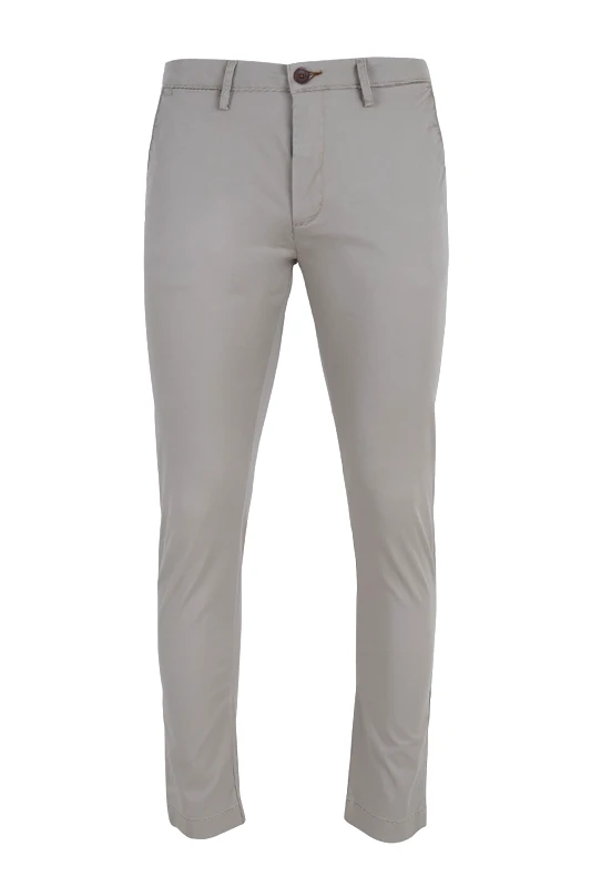 SEINSE Seinse ανδρικό παντελόνι chino μονόχρωμο Slim Fit - PSE1340SS 125 Γκρι