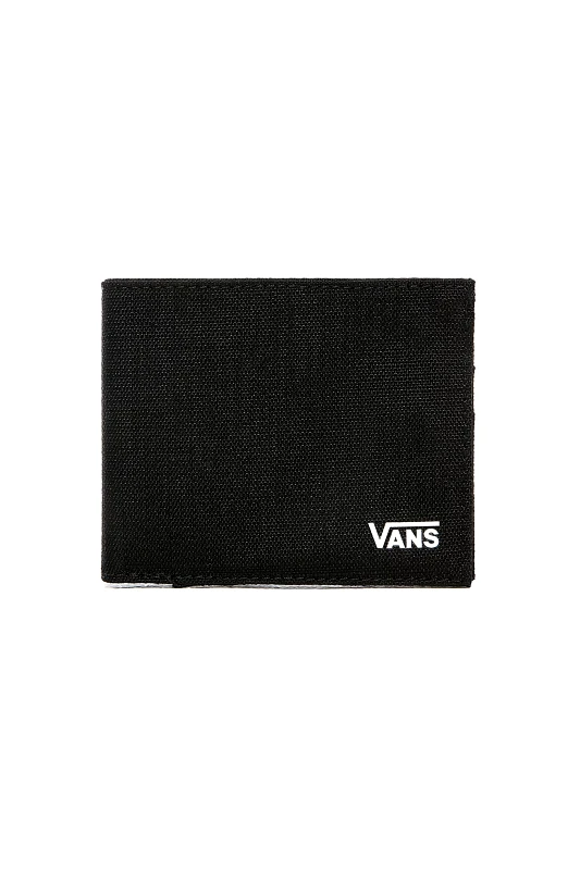 VANS Vans ανδρικό πορτοφόλι μονόχρωμο με contrast logo print μπροστά - VN0A4TPDY281 Μαύρο