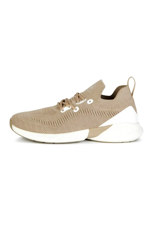 BOGGI MILANO Boggi Milano ανδρικά sneakers με λεπτομέρειες από καουτσούκ και λογότυπο - BO24P017902 Μπεζ