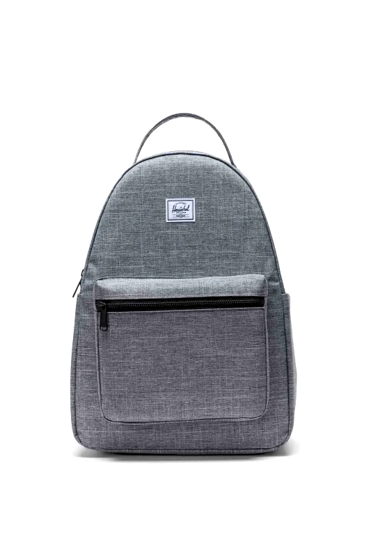 HERSCHEL Herschel unisex backpack μονόχρωμο με contrast logo patch "Nova™" 18 L - 66UBCL00960 Γκρι