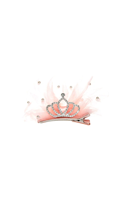 ALOUETTE Alouette παιδικό σετ κλιπ μαλλιών τούλι με στρας - 00032069 Ροζ Ανοιχτό