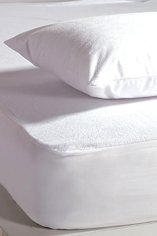 NEF-NEF HOMEWARE NEF-NEF διπλό προστατευτικό κάλυμμα στρώματος αδιάβροχο 160 x 200 + 30 cm - 007262 Υπόλευκο