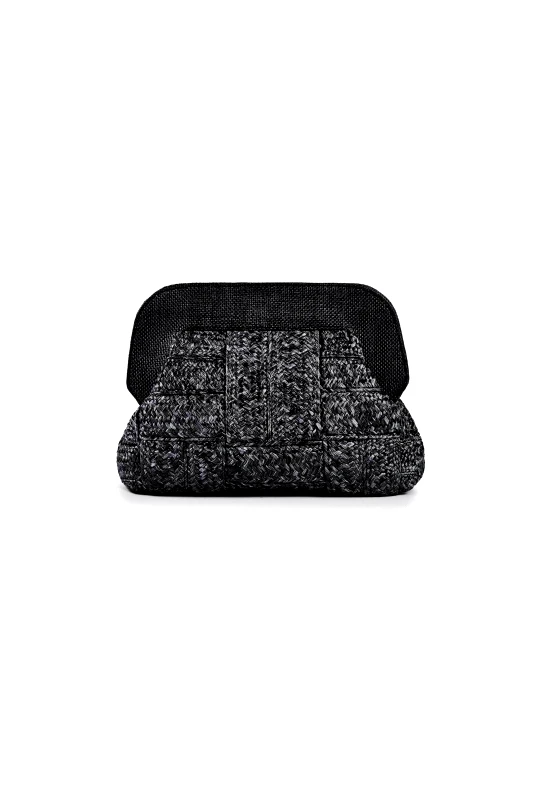 VIAMAILBAG ViaMailBag γυναικεία χειροποίητη τσάντα clutch "Dalia Tape" - DALIA/TAPE/SS25 Μαύρο