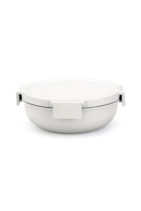 BRABANTIA Brabantia στρογγυλό δοχείο φαγητού με χωρίσματα "Make & Take" 1,3Lt - 21 x 7,5 cm γκρι σκούρο - 081.2063/68