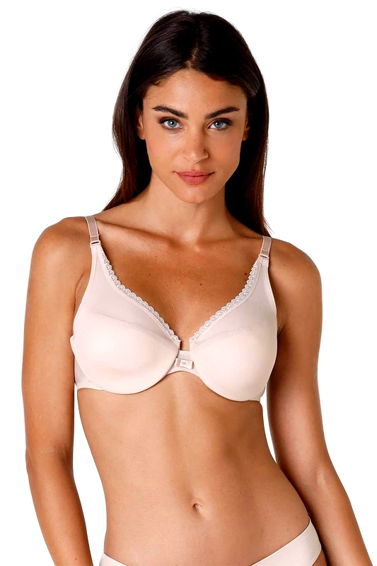 LOVABLE Lovable γυναικείο σουτιέν "Tonic Lift Lace and Tulle" Cup Ε - LOV-L4106E Nude