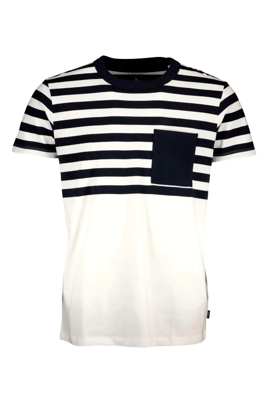 ESPRIT Esprit ανδρικό T-Shirt με ριγέ σχέδιο - 070EE2K313 Σκούρο Μπλε