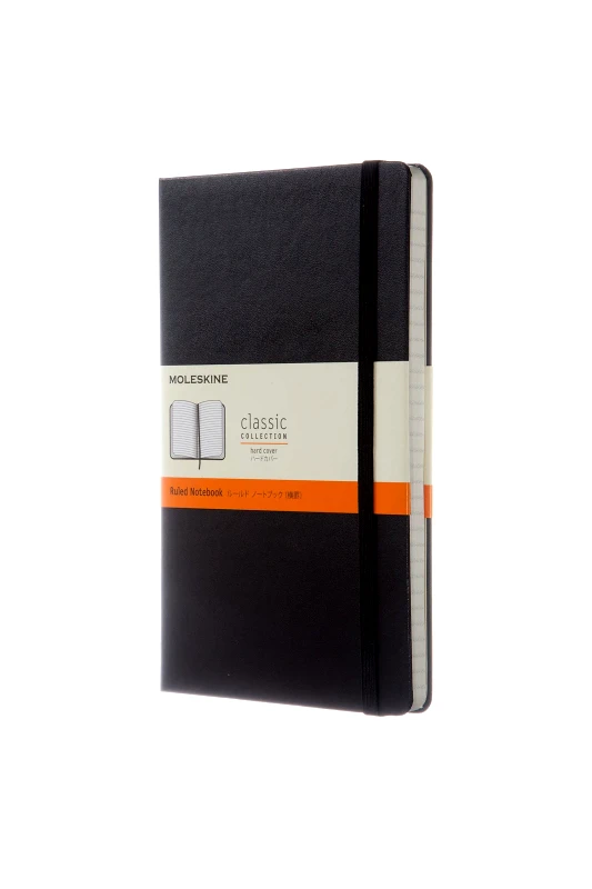 MOLESKINE Moleskine σημειωματάριο μονόχρωμο "Classic Notebook Ruled L" Μαύρο - QP060