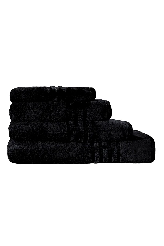 GUY LAROCHE Guy Laroche πετσέτα χεριών με ανάγλυφο σχέδιο ''Bonus Black'' 30 x 50 cm - 1122092219019