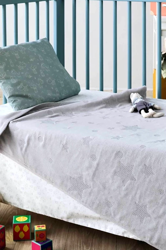 KENTIA Kentia βρεφική κουβέρτα κούνιας μαλτασέ "Dione" 100 x 140 cm - 000077583