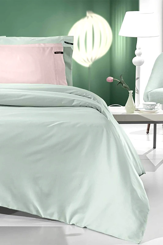 GUY LAROCHE Guy Laroche σεντόνι υπέρδιπλο μονόχρωμο "Minimal Mint " 240 x 270 cm - 1110092223076