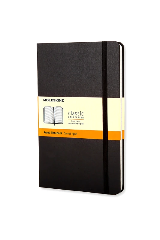 MOLESKINE Moleskine σημειωματάριο μονόχρωμο "Classic Notebook Ruled Pocket" Μαύρο - MM710