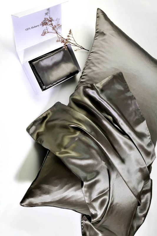 DOWN TOWN HOME DOWN TOWN Home μαξιλαροθήκη μονόχρωμη 100% silk "Mulberry Silk" 50 x 76 cm - 41-0779