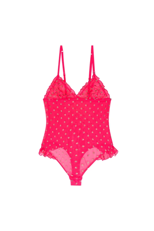 LOVE STORIES Love Stories γυναικείο κορμάκι με πουά σχέδιο "Bibi" - L2371129525 Φούξια