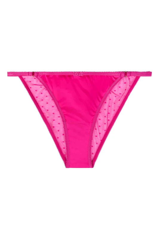 LOVE STORIES Love Stories γυναικείο σλιπ μονόχρωμο με πουά σχέδιο "Trixie" - L2371585525 Φούξια