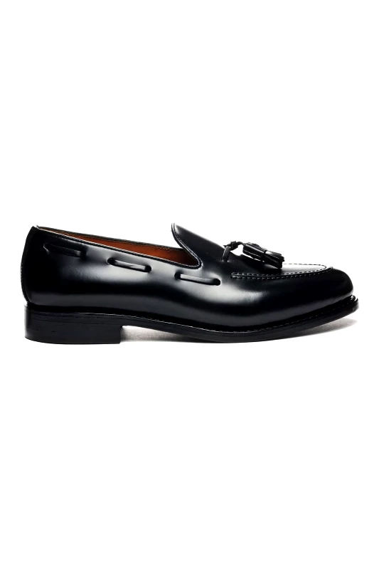 SEBAGO Sebago® ανδρικά loafers μονόχρωμα με διακοσμητική φούντα "Medford Gyw" - L731139W-902R Μαύρο