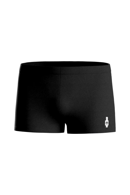 IMPETUS Impetus ανδρικό μαγιό boxer ελαστικό μονόχρωμο με λογότυπο - IMP-IM1923L4000-125 Μαύρο