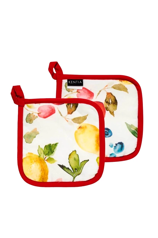 KENTIA Kentia σετ πιάστρες κουζίνας με εμπριμέ σχέδιο "Crosta" (2 τεμάχια) - 000078122