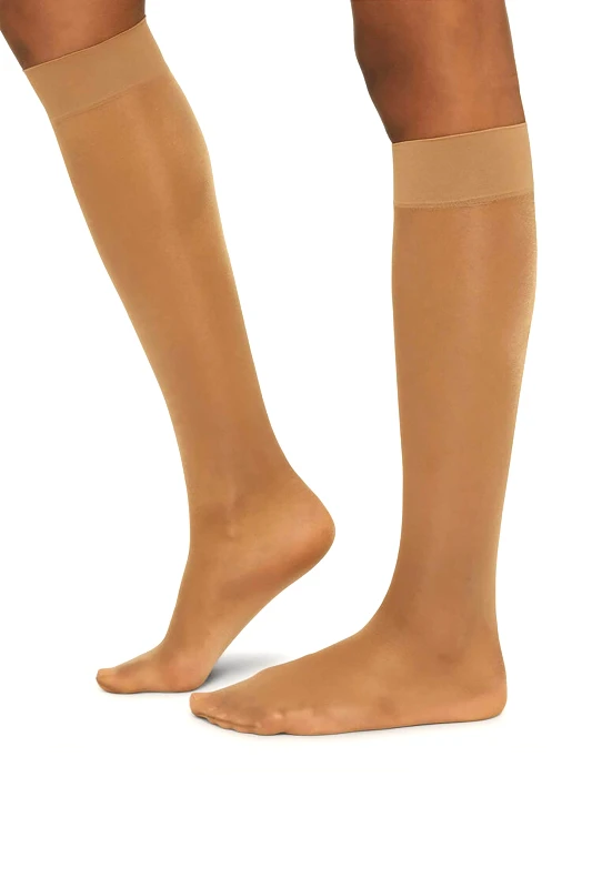 WOLFORD Wolford γυναικείες κάλτσες μέχρι το γόνατο μονόχρωμες - 31206 Μπεζ