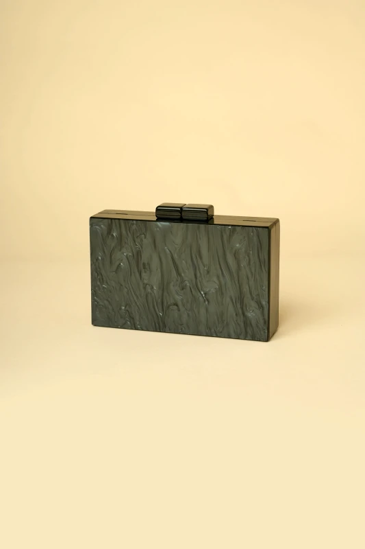 LADY DIVA Lady Diva γυναικείο clutch μονόχρωμο με marble effect - S24.LD510 Μαύρο