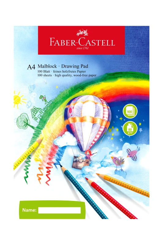 FABER-CASTELL Faber-Castell Μπλοκ ζωγραφικής A4 100 φύλλα 80 gr - 077212049