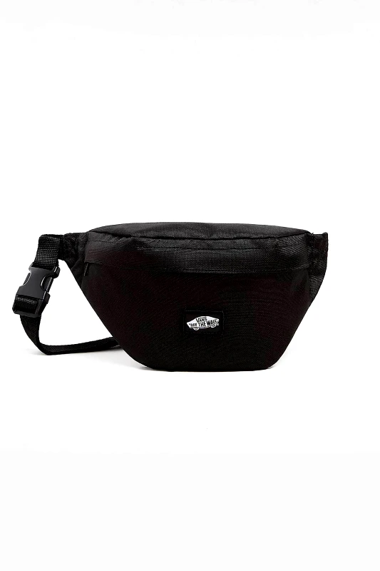 VANS Vans ανδρικό τσαντάκι μέσης μονόχρωμο με logo patch "Traveler" - VN000HE6BLK1 Μαύρο