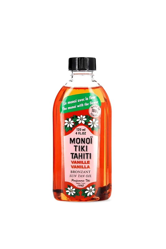 MONOI TIKI TAHITI Monoi Tiki λάδι μαυρίσματος Vanilla SPF3 120ml - MT-1MVE