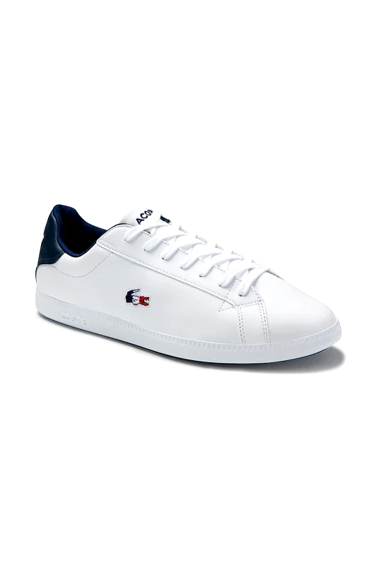 LACOSTE Lacoste ανδρικά sneakers με κορδόνια "Graduate Tricolore" - 39SMA0027407 Λευκό