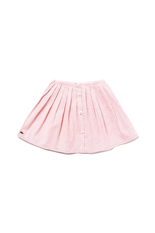 LACOSTE Lacoste παιδική φούστα ριγέ - JJ2952 Κόκκινο